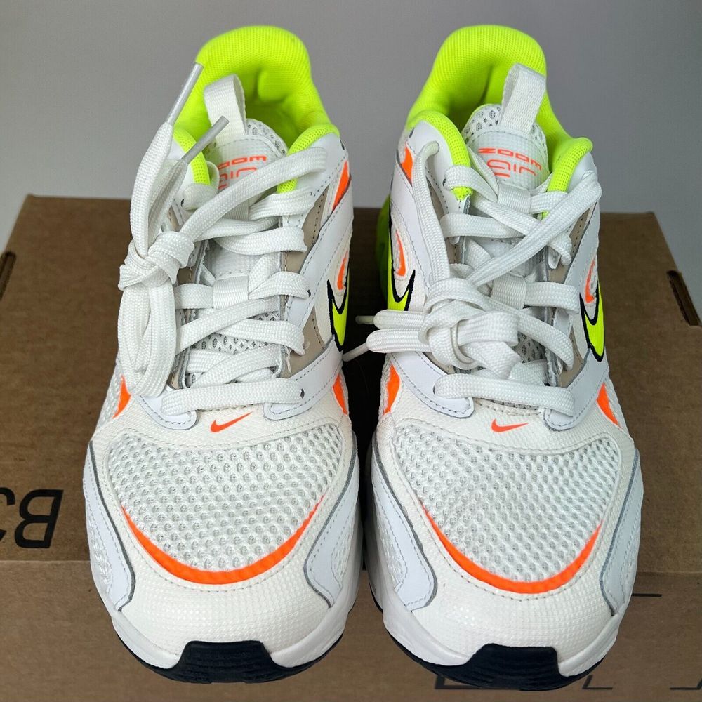 Nike Womens Zoom Air Fire Summit CW3876-104 White Volt Swoosh Running Shoes Sz 8 - Picture 4 of 9